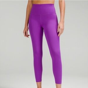 Purple lululemon align HR crop 23 size 6 tags on
